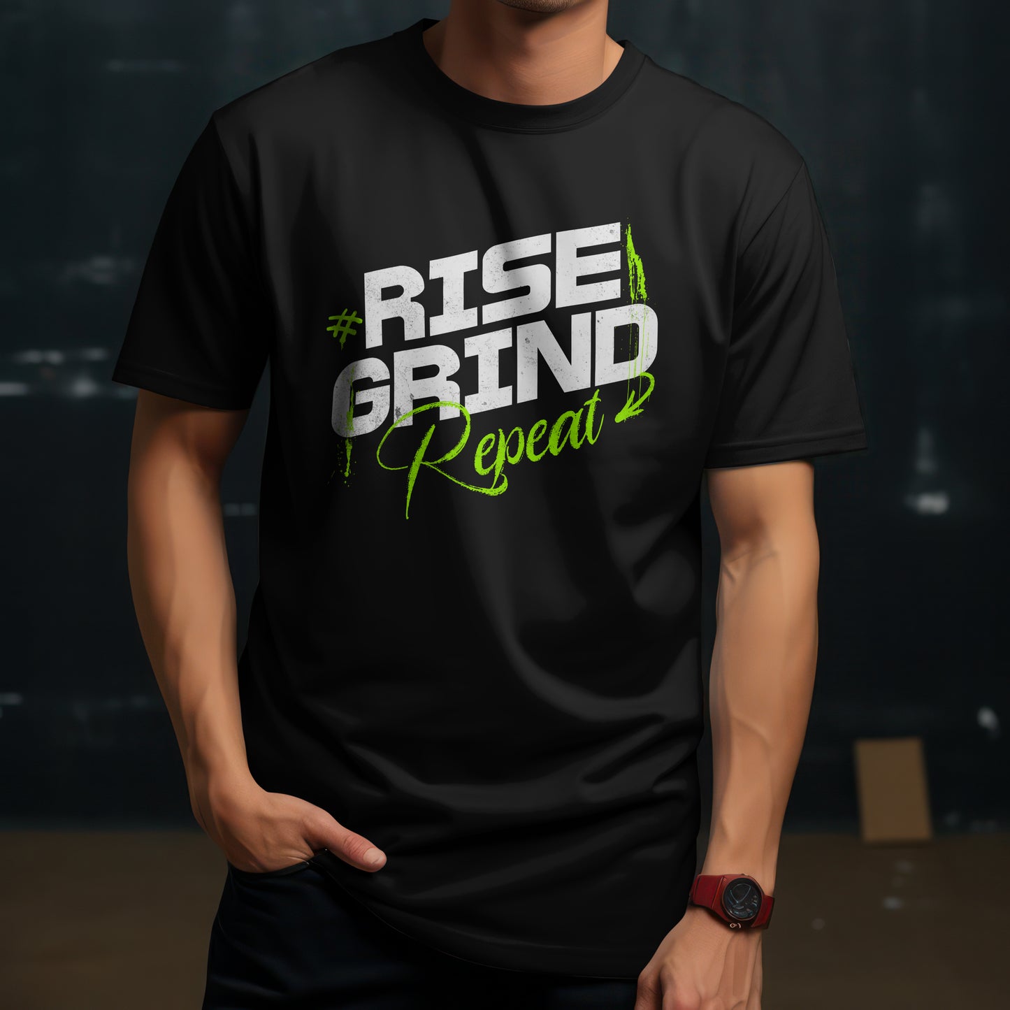 Rise Grind Repeat   - Herren Premiumshirt