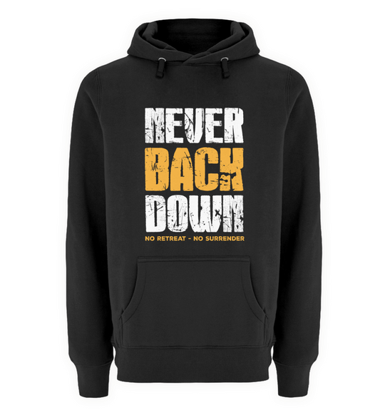 Never Back Down  - Unisex Premium Kapuzenpullover